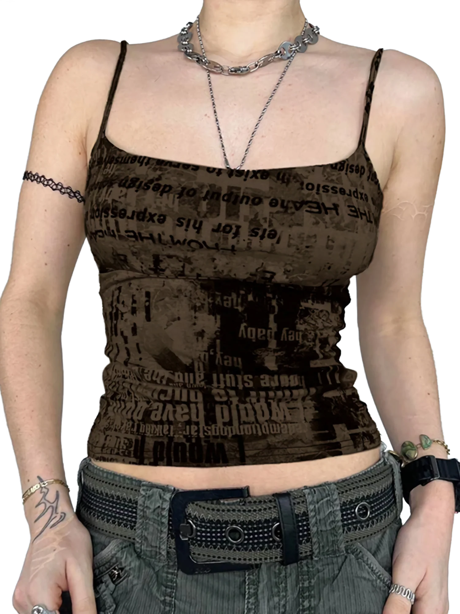 'Grid' Camisole Tank Top