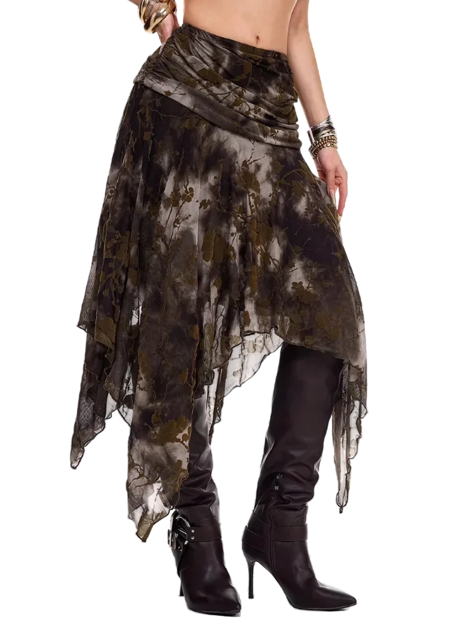 Ravaged Eerie A-Line Skirt - Image 2